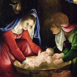 The Nativity, 1527 (detail)